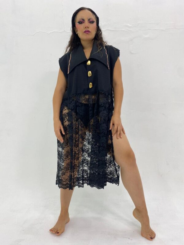 Vestido de encaje ´Manto de Lilith´ - Imagen 3